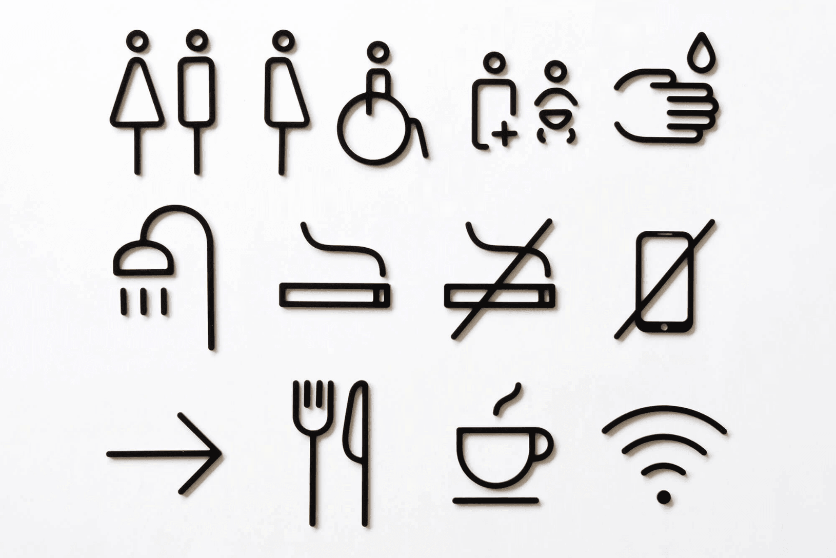ミニマルデザインのピクトグラム「SIGNS」